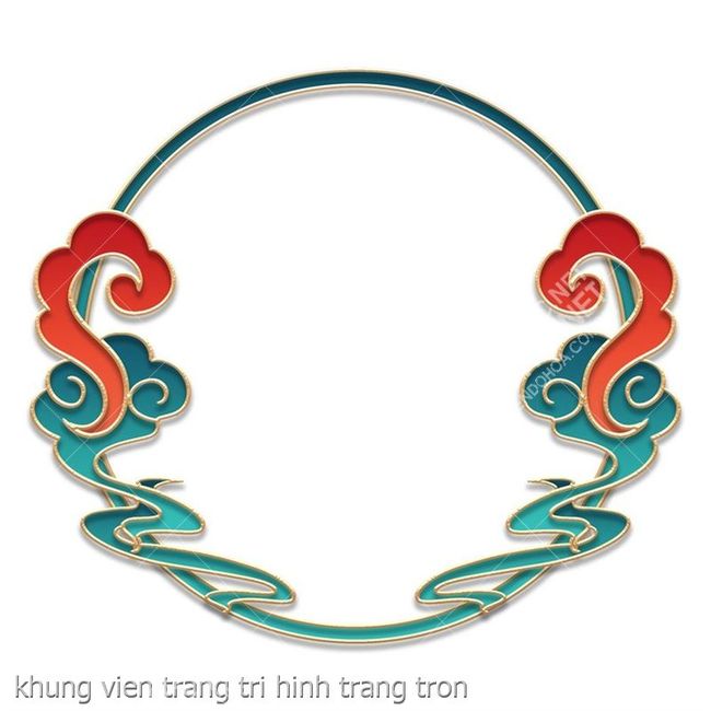 khung vien trang tri hinh trang tron